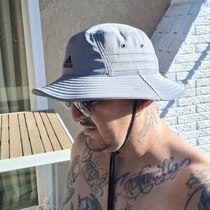 Adidas Aeroready Unisex Victory Bucket Hat, Lightweight Moisture Wicking UPF 50